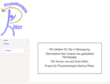 Tablet Screenshot of physio-ritter.de